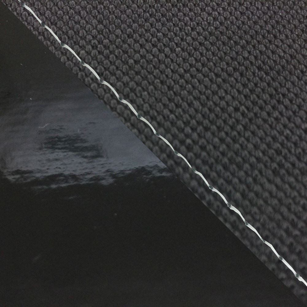 Domestic Seat Cover - Reupholstery Type - Suberanu Black / Enamel Black (Two-Tone) / Clear Stitch - YZF-R1 Single (Front)