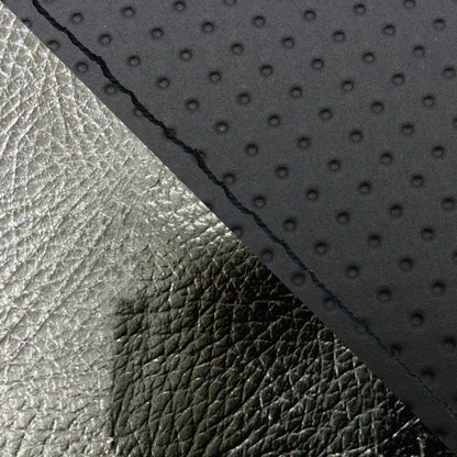 Domestic seat cover, re-upholstery type, embossed black/black (two-tone)/black stitching, YZF-R1 single (front side)