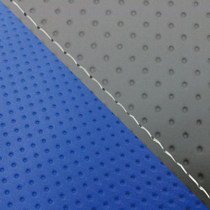 Domestic Seat Cover Reupholstering Type Embossed Gray / Embossed Blue (Two-Tone) / Clear Stitch YZF-R1 Double (Rear)