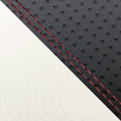 Domestic Seat Cover Reupholstery Type Embossed Black/White (Two-Tone)/Red Double Stitch YZF-R1 Double (Rear Side)