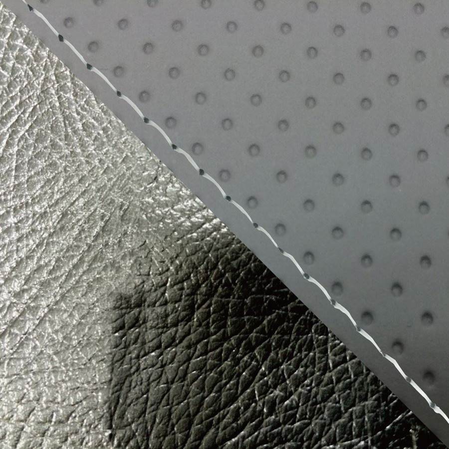 Domestic Seat Cover Replacement Type Embossed Gray/Black (Two-tone)/Clear Stitch FZ1 Fazer (10~) Single (Front side)