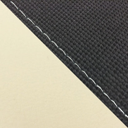 国産シートカバー 張替タイプ スベラーヌブラック・ベージュ(ツートン)/透明ステッチ FZ1フェザー(10年～) シングル(フロント側)
