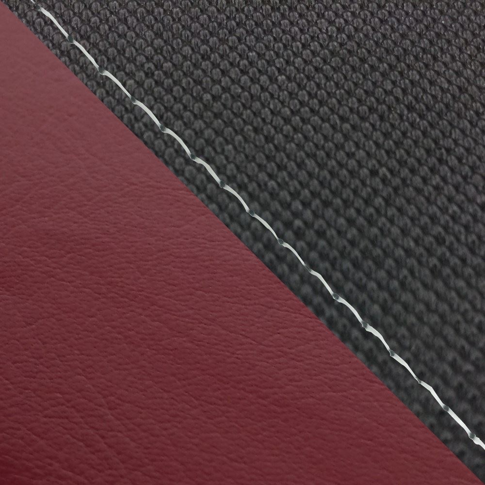 Domestic Seat Cover, Reupholstery Type, Svelan Black / Wine Red (Two-tone) / Clear Stitch for FZ1 Fazer (2010~) Single (Front)