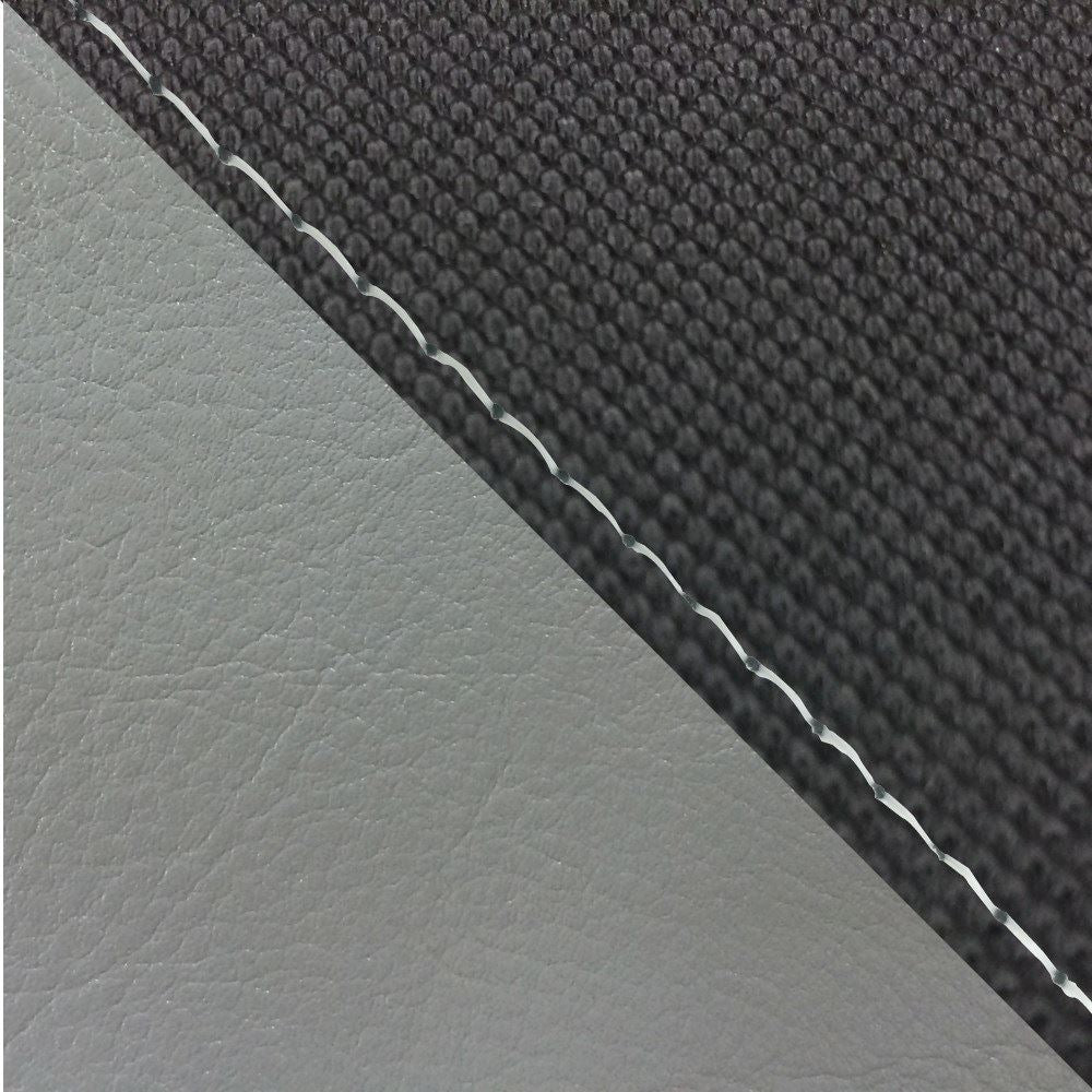 Domestic Seat Cover Reupholstery Type: Suberanu Black/Dark Gray (Two-tone) / Clear Stitching for FZ1 Fazer (2010 onwards) Single (Front Side)