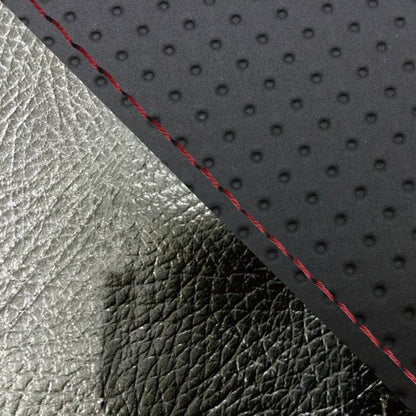Domestic Seat Cover Replacement Type Embossed Black/Black (Two-tone)/Red Stitch FZ1 Fazer (10~) Single (Front)
