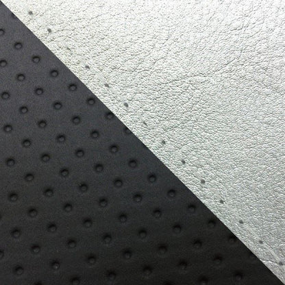 国産シートカバー 張替タイプ シルバー・エンボス黒(ツートン)/透明ステッチ グロム(13年～15年) JC61前期