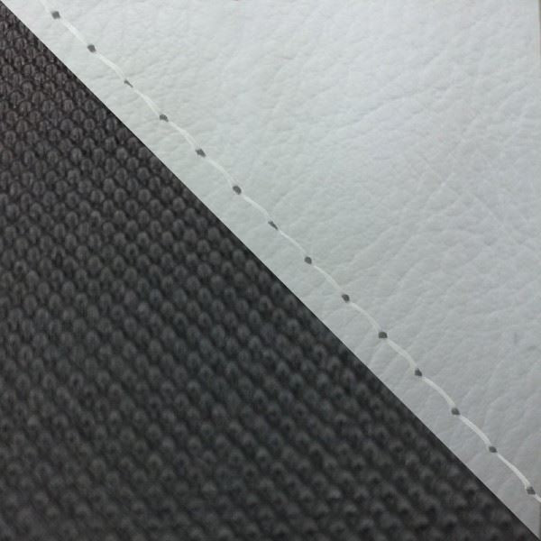 国産シートカバー 張替タイプ グレー・スベラーヌブラック(ツートン)/透明ステッチ グロム(13年～15年) JC61前期