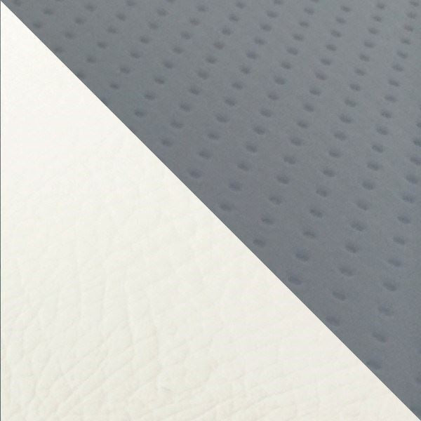 Domestic Seat Cover Reupholstery Type Embossed Gray and White (Two-Tone)/Clear Stitching CBR1000RR Single (Front Side)