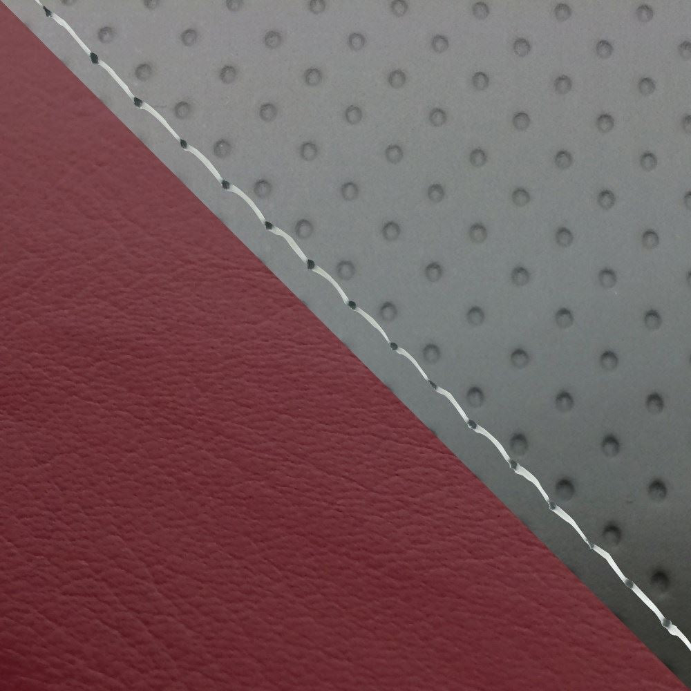 Domestic Seat Cover Replacement Type Embossed Gray / Wine Red (Two-tone) / Clear Stitch CBR1000RR Single (Front)