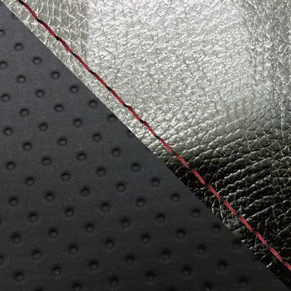 Domestic Seat Cover Reupholstery Type Black/Embossed Black (Two-Tone)/Red Stitching CBR1000RR Single (Front)