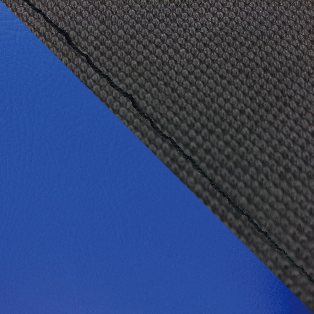 Japanese-made Seat Cover, Reupholstering Type, Svelour Black/Blue (Two-tone)/Black Stitching, CBR1000RR, Single (Front Side)