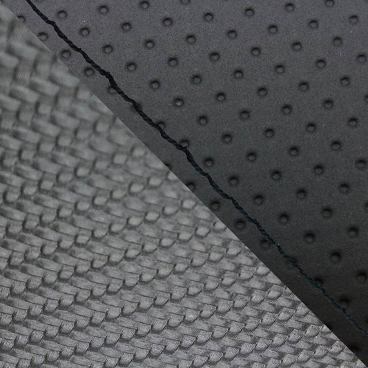 Domestic Seat Cover Reupholstery Type Embossed Black / Carbon Black (Two-tone) / Black Stitch CBR1000RR Single (Front Side)