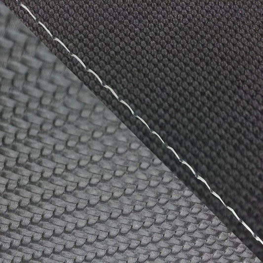 Domestic Seat Cover Reupholstery Type: Suberanu Black/Carbon Black (Two-tone) / Clear Stitch - CBR1000RR Double (Rear)