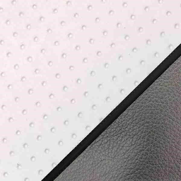 Domestic Seat Cover Reupholstery Type Embossed White/Black Piping DJ-1 RR (AF19)