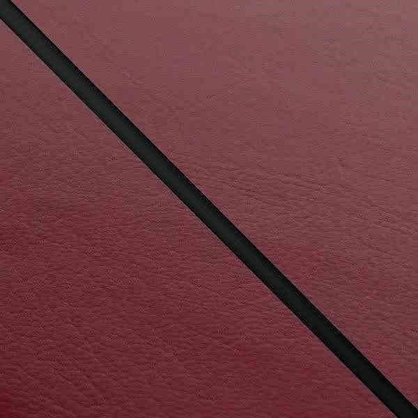 Domestic Seat Cover, Reupholstery Type, Wine Red/Black Piping, Chaly 50 (Round Type/6V)