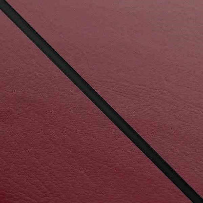 Domestic Seat Cover, Reupholstery Type, Wine Red/Black Piping, Chaly 50 (Round Type/6V)