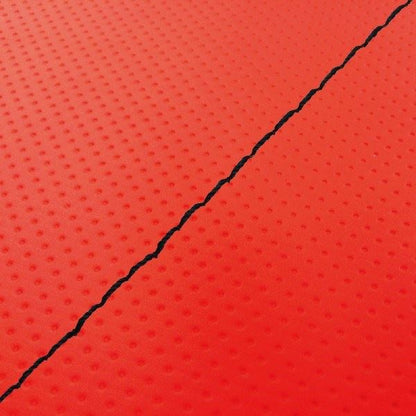 Domestic seat cover, re-upholstery type, full embossed red/black stitching, Lead 50 (early model)