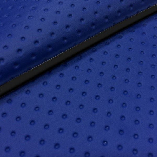 国産シートカバー 張替タイプ フルエンボスブルー/黒パイピング リード50(初期型)