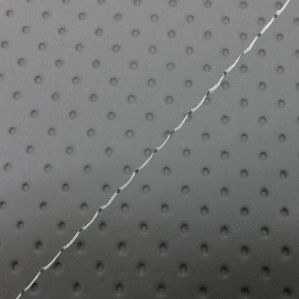 国産シートカバー 張替タイプ フルエンボスグレー/透明ステッチ リード50(初期型)