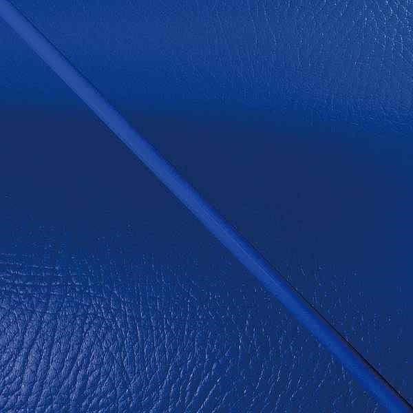 Domestic seat cover, re-upholstery type, blue/blue piping, Lead 50 (early model)