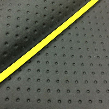 Domestic Seat Cover Replacement Type Full Embossed Black/Yellow Piping Lead 50SS