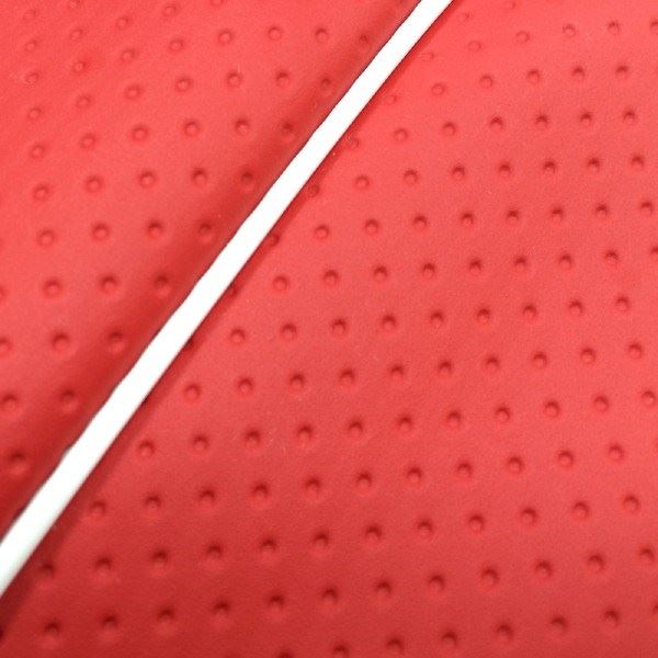 Domestic Seat Cover, Reupholstered Type, Full Embossed Red/White Piping, Lead 80SS