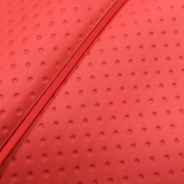 Domestic Seat Cover, Reupholstery Type, Full Embossed Red/Red Piping, Lead 80SS