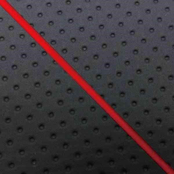 Domestic Seat Cover Replacement Type Embossed Black/Red Piping Lead 80SS