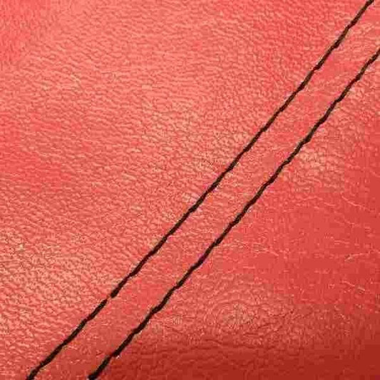 国産シートカバー 張替タイプ 赤/黒ダブルステッチ リード90(HF05)