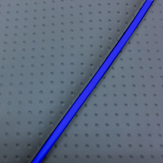 国産シートカバー 張替タイプ フルエンボスグレー/青パイピング リード90(HF05)