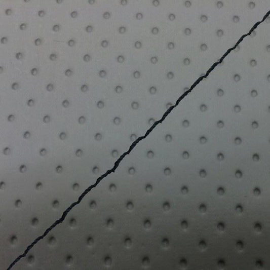 国産シートカバー 張替タイプ フルエンボスグレー/黒ステッチ リード90(HF05)