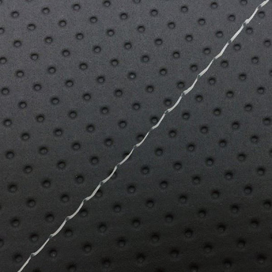 国産シートカバー 張替タイプ フルエンボスブラック/透明ステッチ リード90(HF05)