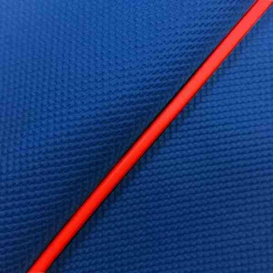 国産シートカバー 張替タイプ スベラーヌブルー/赤パイピング リード90(HF05)