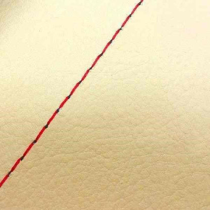 Domestic Seat Cover, Reupholstery Type, Beige/Red Stitching, Spacy 125 (JF04)