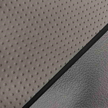 国産シートカバー 張替タイプ エンボスグレー/黒パイピング ロードパル