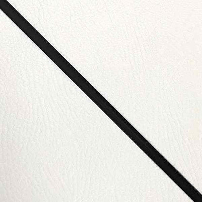 Domestic Seat Cover, Reupholstery Type, White/Black Piping, Road Pal