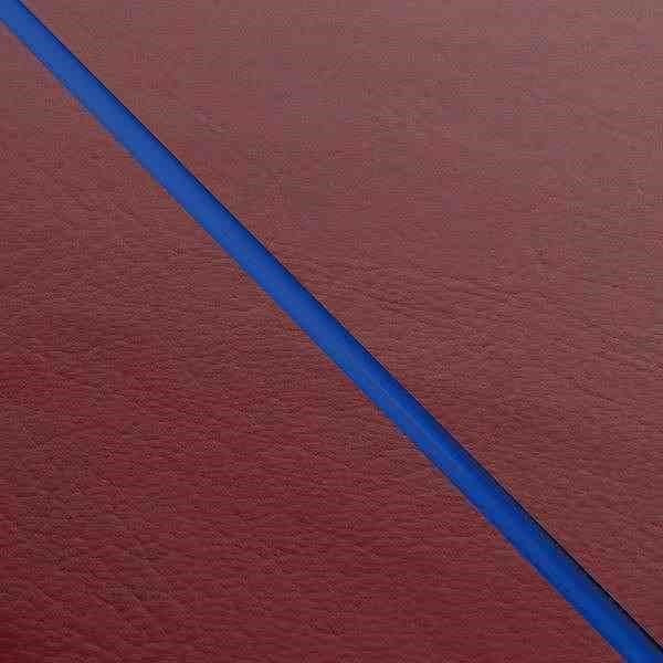 Domestic Seat Cover, Reupholstered Type, Wine Red/Blue Piping, Road Pal