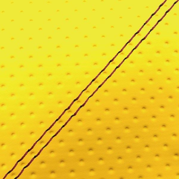 Domestic Seat Cover Replacement Type Full Embossed Yellow / Red Double Stitch Road Pal
