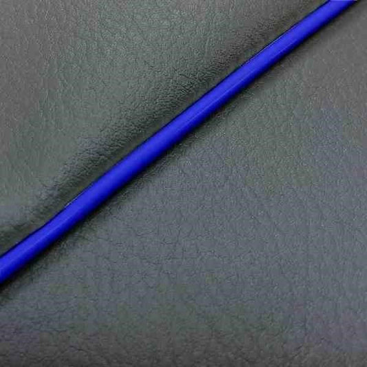 国産シートカバー 張替タイプ ダークグレー/青パイピング ロードパル
