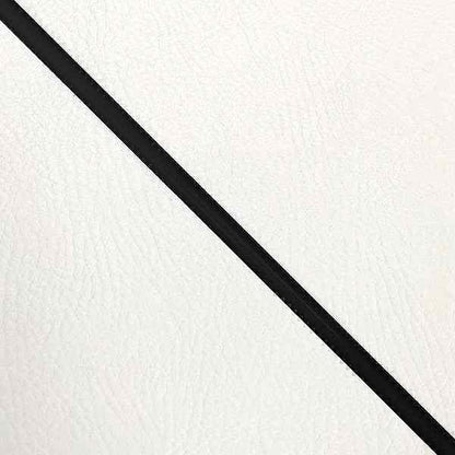 Domestic Seat Cover, Reupholstering Type, White/Black Piping, Ape 50