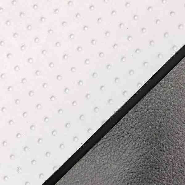 Domestic Seat Cover Reupholstery Type Embossed White/Black Piping APE50