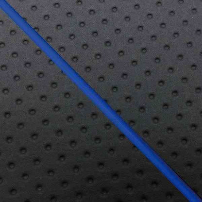 Domestic Seat Cover Replacement Type Embossed Black/Blue Piping APE50