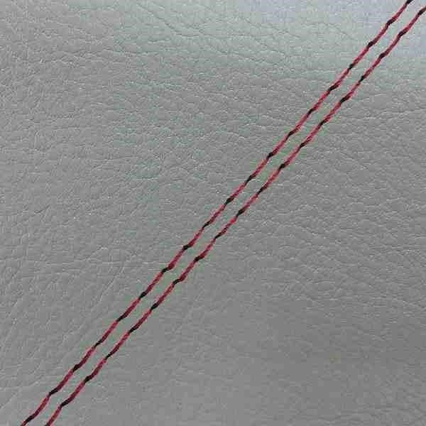 Domestic Seat Cover, Reupholstery Type, Dark Gray/Red Double Stitch, Serow 225W (4JG)