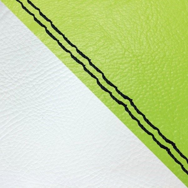 Domestic Seat Cover, Reupholstery Type, Lime Green/White (Two-Tone)/Black Double Stitch for Julio (AF52)