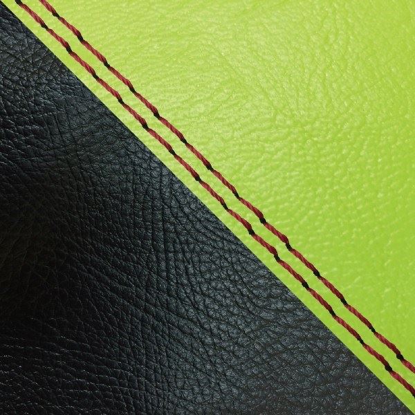 Domestic Seat Cover Replacement Type Lime Green/Black (Two-Tone)/Red Double Stitch Julio (AF52)