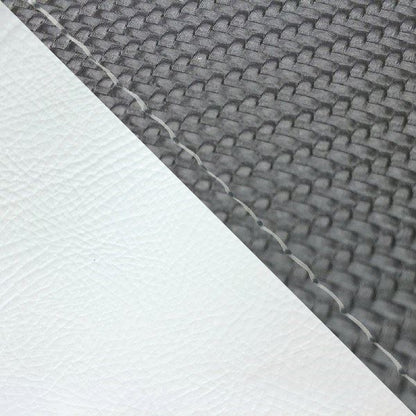 Domestic Seat Cover, Reupholstering Type, Carbon Black/White (Two-tone) / Clear Stitch, Julio (AF52)