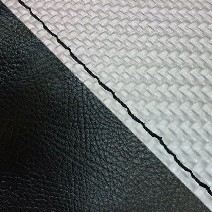 Domestic Seat Cover, Reupholstery Type, Carbon Silver and Black (Two-tone)/Black Stitching, Julio (AF52)