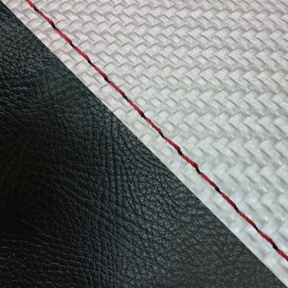 Domestic Seat Cover Replacement Type Carbon Silver/Black (Two-tone) with Red Stitching for Julio (AF52)