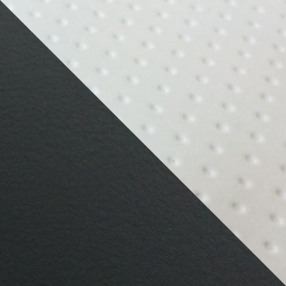 Domestic Seat Cover, Reupholstering Type, Embossed White/Black (Two-Tone)/Clear Stitch, Julio (AF52)
