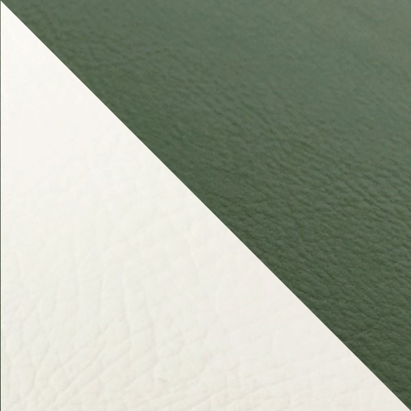 Domestic Seat Cover, Reupholstery Type, Dark Green/White (Two-tone)/Clear Stitching, Julio (AF52)